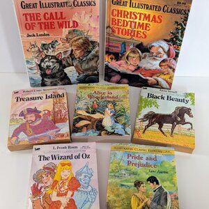 Great Illustrated Classics Paperback and Hardcover Books Bundle Lot of 7